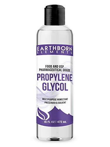 Product Cover Propylene Glycol (16 oz.) by Earthborn Elements, 100% Pure, Food & Pharmaceutical Grade, Hypoallergenic Moisturizer & Skin Cleanser