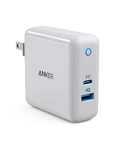 Product Cover USB C Charger, Anker Powerport Speed+ Duo Wall Charger with 30W Power Delivery Port for iPhone Xs/Max/XR/X/8, Ipad Pro 2018/Air 2/Mini, MacBook Pro/Air, Galaxy S10/S9/S8, Pixel, LG, Nexus, and More