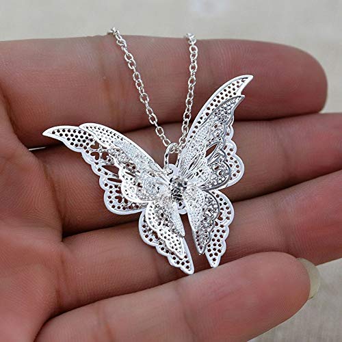 Product Cover JESMING Silver Lovely Butterfly Pendant Chain Necklace 20