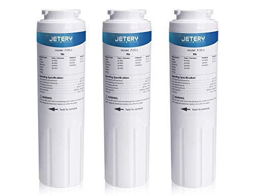 Product Cover JETERY UKF8001 Replacement Refrigerator Water Filter, Compatible with Maytag UKF8001AXX UKF-8001P, 4396395 469006, EDR4RXD1, Kenmore 469006, 3 Pack