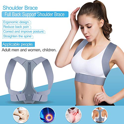 Product Cover Posture Corrector for Women and Men, Adjustable Back Brace Support for Pain Relief from Neck, Back, Shoulder, Posture Trainer Correction for Thoracic Kyphosis, Spinal Alignment