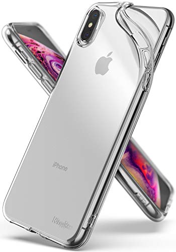 Product Cover Ringke [Air] Compatible with iPhone Xs Max Case [Qi Wireless Charging Compatible] Lightweight Transparent Flexible TPU Scratch Resistant Cover for Apple iPhone Xs Max 6.5
