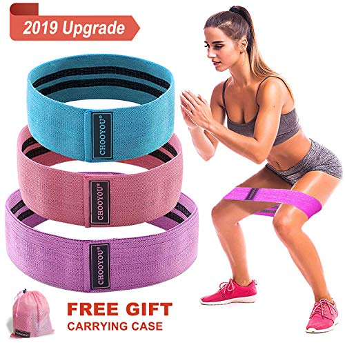 Product Cover HOMOFY Resistance Bands Exercise Bands Hip Booty Bands Workout Bands-Cotton Loop Resistance Band for Exercise Legs & Butt Body Stretching, Yoga, Pilates, Muscle Training