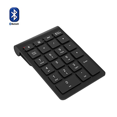 Product Cover Bluetooth Number Pad, Rytaki Wireless Bluetooth 22 Keys Multi-Function Numeric Keypad Keyboard Extensions for Laptop/Desktop/PCs/Notebook