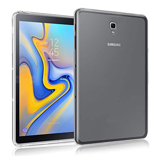 Product Cover Galaxy Tab A 10.5 T590/T595 (2018) Case, Zeking Slim Thin Anti-Scratch Clear Flexible TPU Silicone Drop Bumper Protective Case Cover for Samsung Galaxy Tab A 10.5 T590/T595 (2018) (Transparent)