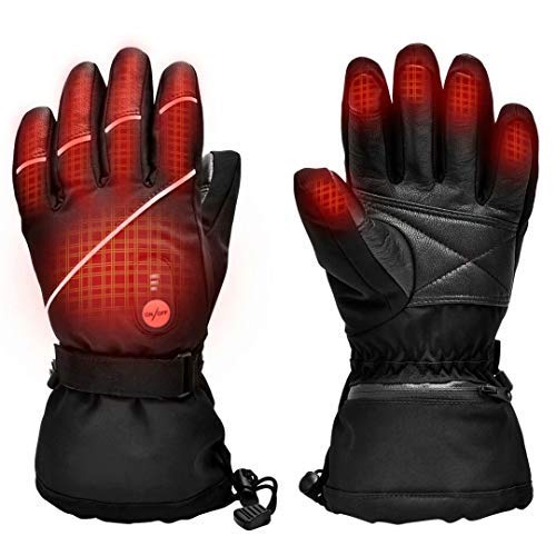 Product Cover Upgraded Heated Gloves for Men Women,Electric Ski Motorcycle Snow Mitten Glove Arthritis