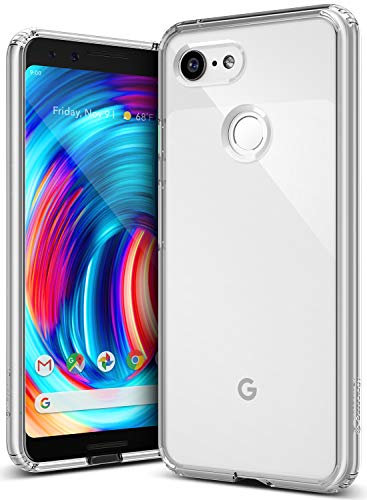 Product Cover Caseology Waterfall for Google Pixel 3 Case (2018) - Minimal & Transparent - Clear