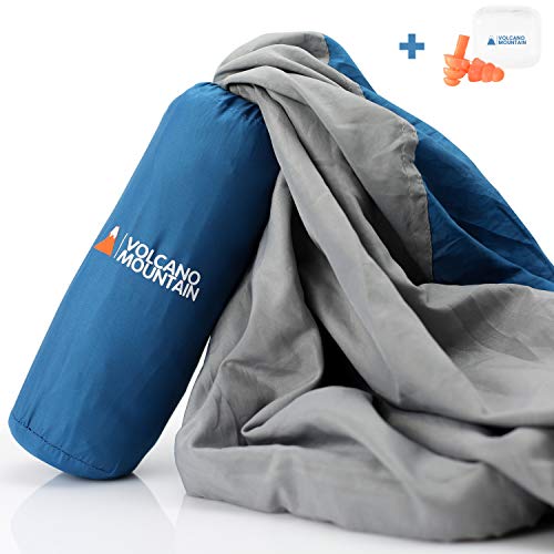 Product Cover Volcano Mountain Sleeping Bag Liner lightweight - Travel Sleep Sack adult for travel. Lightweight Camping sleep Sheet . Best for Camping & Backpacking Hostels and Hotels