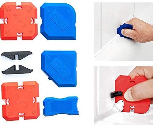 Product Cover Cramer Silicone Sealant Caulk Grout Profiling and Finishing Tool 5 Piece Kit