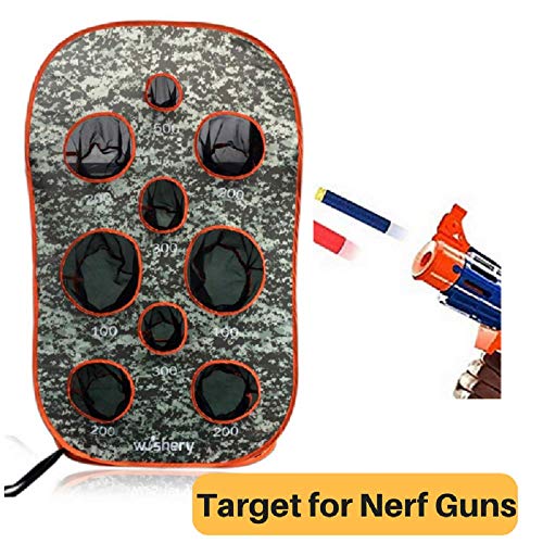 Product Cover wishery Large Nerf Scoring Target Compatible with Nerf Guns for Kids Shooting Practice. for Nerf N Strike, Rival, Mega, Fortnite Dart Guns.