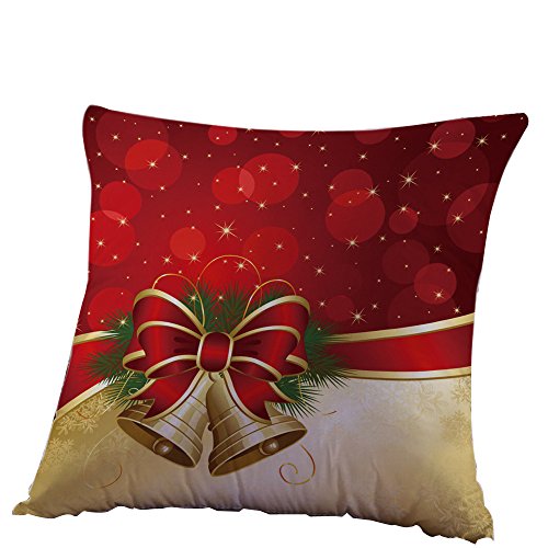Product Cover Goddessvan Christmas Printing Dyeing Pillow Cover Sofa Bed Home Decor Cushion Cover 1818 Inch (1818 Inch, A)