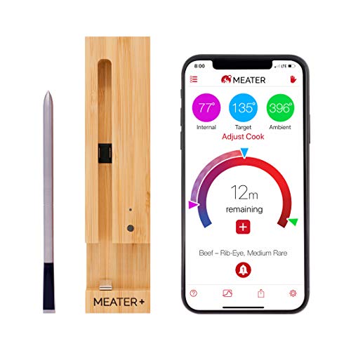 Product Cover New MEATER+165ft Long Range Smart Wireless Meat Thermometer for the Oven Grill Kitchen BBQ Smoker Rotisserie with Bluetooth and WiFi Digital Connectivity