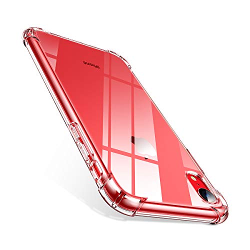 Product Cover AINOPE Case Compatible with iPhone XR Case, [Crystal Clear] Shock Absorption with 4 Corners Protection, Protective Cover with Soft Scratch-Resistant TPU Compatible iPhone XR 6.1 inch 2018