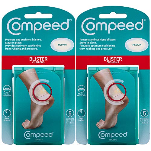 Product Cover Compeed Advanced Blister Care Cushions, 5 Count Medium Sized Pads (2 Pack)