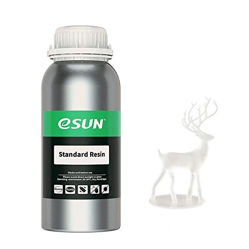 Product Cover eSUN General Purpose Standard Photopolymer Resin for LCD 3D Printers, UV 405nm 500g Clear
