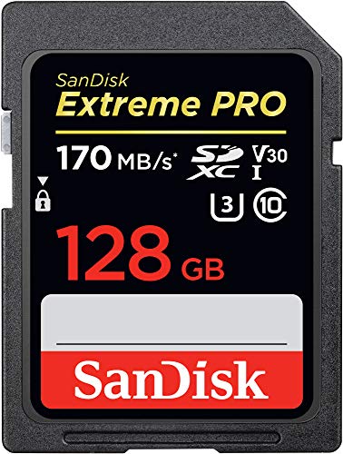Product Cover SanDisk 128GB Extreme PRO SDXC UHS-I Card - C10, U3, V30, 4K UHD, SD Card - SDSDXXY-128G-GN4IN