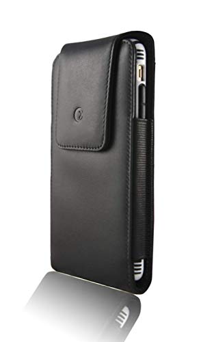 Product Cover Monsoon Alpha Genuine Leather Case Holster with Belt Clip for iPhone 11 Pro MAX/iPhone Xs MAX / 8 Plus 7 Plus (6.5