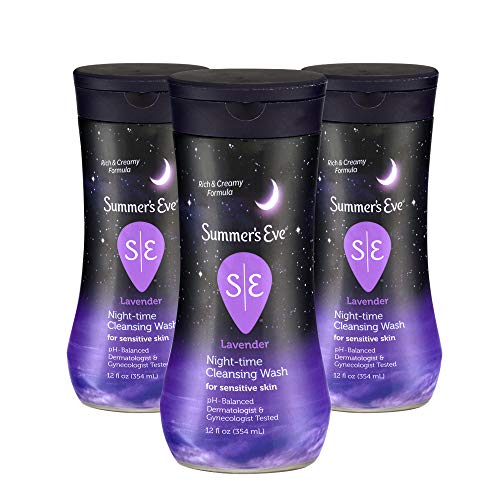 Product Cover Summer's Eve Cleansing Wash | Lavender | 12 Ounce | Pack of 3 | pH-Balanced, Dermatologist & Gynecologist Tested