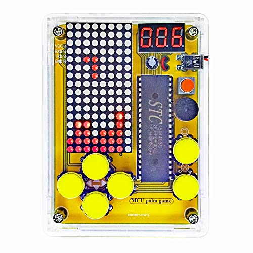 Product Cover DIY Soldering Project Game Kit Retro Classic Electronic Soldering Kit, Tetris/Snakes/Race Cars/Space Invaders/Slot Machine with Clear Acrylic Case