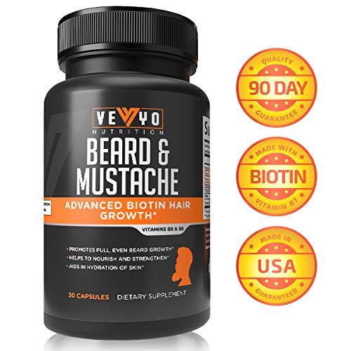 Product Cover Beard Growth Supplements for Men by VEYO Nutrition