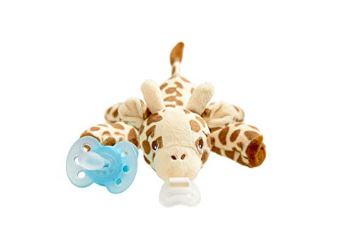 Product Cover Philips Avent Ultra Soft Snuggle Pacifier, 0-6 Months, Giraffe, SCF348/01, 1 Count