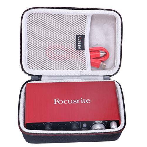 Product Cover LTGEM Hard Travel Case for Focusrite Scarlett Solo & 2i2 (2nd Gen) USB Audio Interface