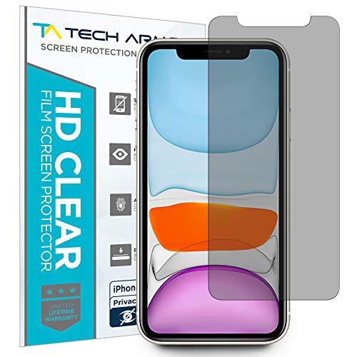 Product Cover Tech Armor 4Way 360 Degree Privacy Film Screen Protector for New Apple iPhone 11 / iPhone Xr [1-Pack] Case-Friendly, Scratch Resistant, 3D Touch Accurate Designed for 2019 Apple iPhone 11