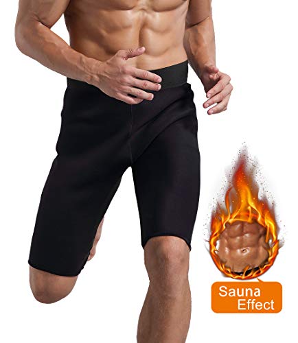 Product Cover Novasoo Men Neoprene Slimming Pants for Weight Loss Hot Thermo Sauna Sweat Capri Fitness Workout Body Shaper Shorts