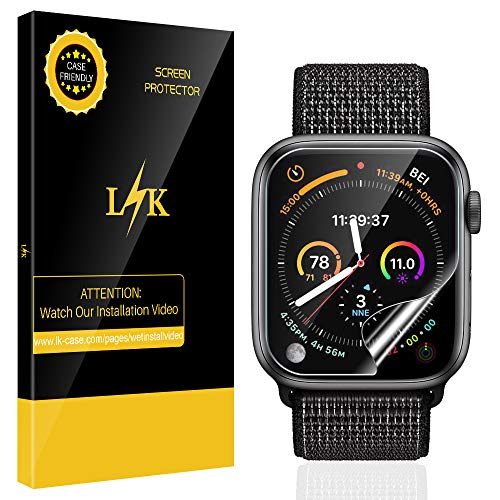 Product Cover [6 Pack] LK for Apple Watch Series 5 / Series 4 Screen Protector 40mm HD Clear Film Anti-Bubble Anti Scratch