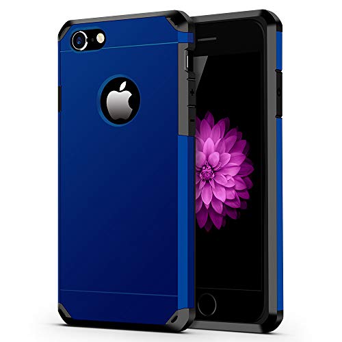 Product Cover iPhone 7/8 Case, ImpactStrong Heavy Duty Dual Layer Protection Cover Heavy Duty Case for Apple iPhone 7/8 (Navy Blue)