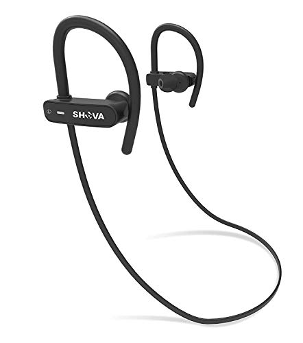 Product Cover Bluetooth Headphones, SHAVA Wireless Earbuds, Noise Cancelling Headphones IPX5 Waterproof, HD Stereo in-Ear Headphones Gym Running Workout, 8 Hours Battery, Supports MP3 MicroSD