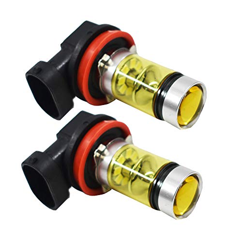 Product Cover 4300K Yellow H11 H8 Fog Light 2323 LED 100W Driving Projector DRL Bulbs