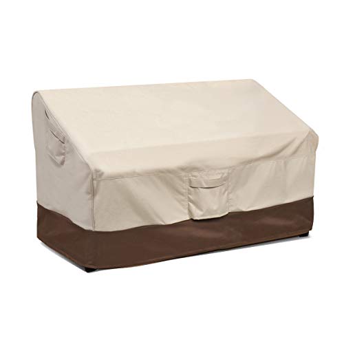 Product Cover Vailge Heavy Duty Patio Sofa Cover, 100% Waterproof Outdoor Sofa Cover, Large Lawn Patio Furniture Covers with Air Vent, Large(Standard), Beige & Brown