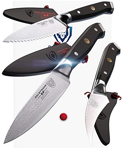 Product Cover DALSTRONG - Shogun Series 3pc Paring Knife Set - Damascus - Japanese AUS-10V Super Steel - 3.75