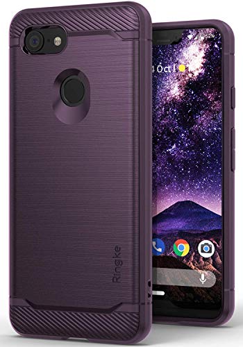 Product Cover Ringke Onyx Compatible with Pixel 3 XL Case Extreme Tough Compatible Rugged Flexible Protection Durable Anti-Slip TPU Heavy Impact Shock Absorbent Case for Google Pixel 3 XL - Lilac Purple