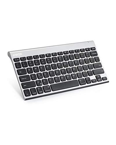 Product Cover Anker Ultra Compact Profile Wireless Bluetooth Keyboard for iOS, Android, Windows and Mac with Rechargeable Battery and Aluminum-Effect Finish (Black)