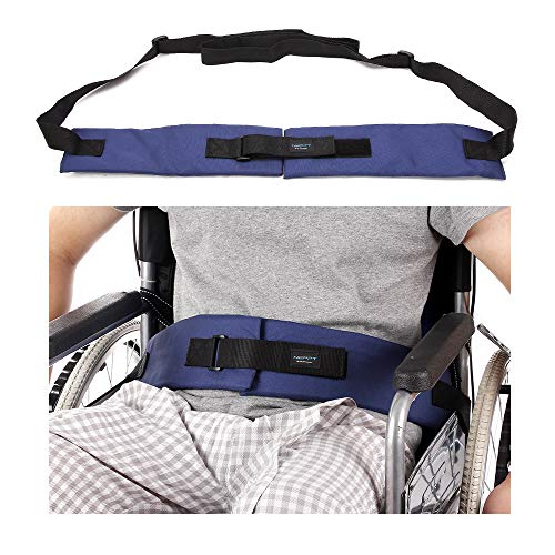 Product Cover Wheelchair Seat Belt Cushion Harness Straps Medical Patients Positioning Restraint Soft Padded Safety Easy Release Adjustable Front Latch Buckle (Front Open Wheelchair Belt)