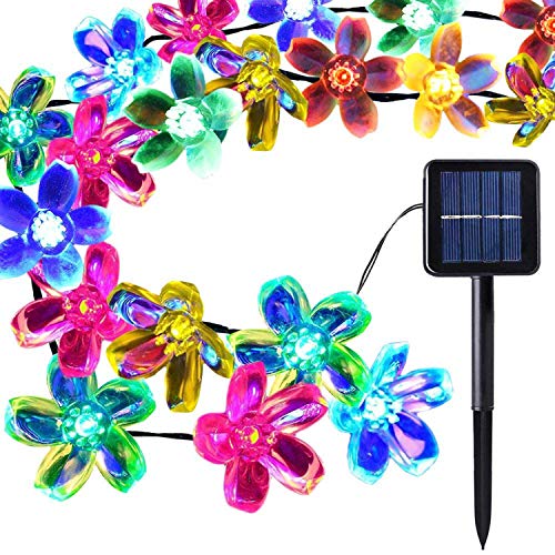 Product Cover LETTON Solar String Lights Waterproof Outdoor 50 LED 22FT 8-in-1 Mode for Home Christmas-Multicolor