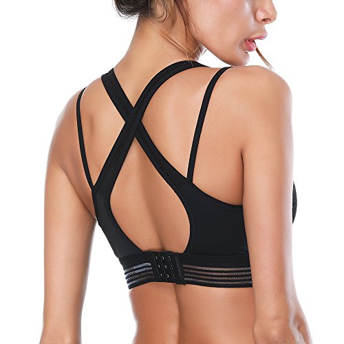Product Cover BESTENA Sports Bra, Cross Back High Impact Padded Workout Bras for Women Running and Yoga
