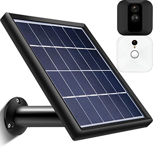 Product Cover Solar Panel Compatible with Blink XT XT2 Outdoor Indoor Security Camera, Waterproof Power Continuously, Adjustable Mount, 12ft/3.6m Cable (Cam Not Included)