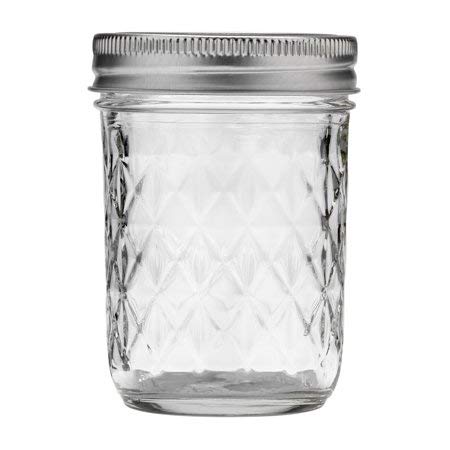 Product Cover Mason Ball Jelly Jars-8 oz. each - Quilted Crystal Style-Set of 12