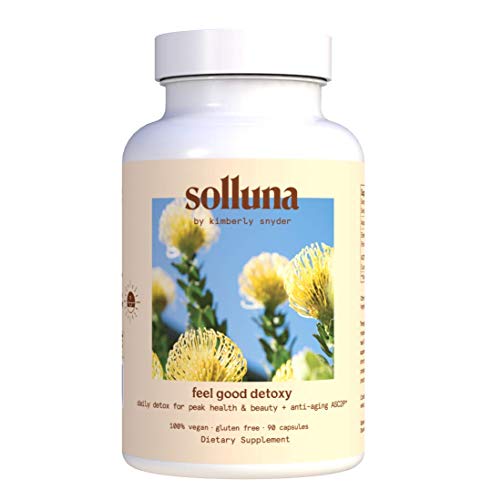 Product Cover Solluna by Kimberly Snyder Feel Good Detoxy 2.0 Gentle Colon Cleanse & Natural Detoxifier for the Relief of Constipation, Gas & Bloating and the Safe Removal of Toxins