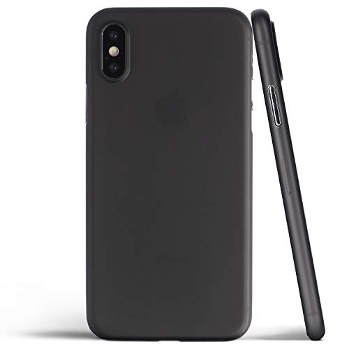 Product Cover totallee Thin iPhone Xs Case, Thinnest Cover Ultra Slim Minimal - for Apple iPhone Xs (2018) (Frosted Black)