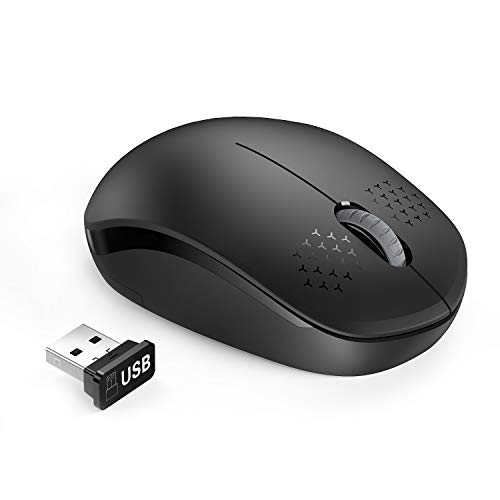 Product Cover seenda (Upgrade) Wireless Mouse - 2.4G Cordless Mice with USB Nano Receiver Computer Mouse with Noiseless Click for Laptop, PC, Tablet, Computer, and Mac - Black