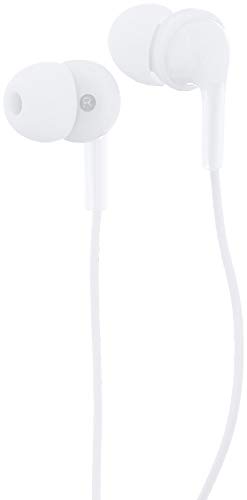 Product Cover AmazonBasics in-Ear Headphones with Mic - White