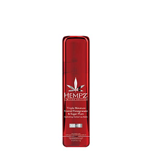 Product Cover hempz frosted pomegranate & sugar plum herbal lip balm .25oz