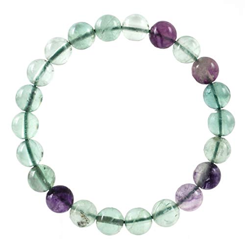 Product Cover Natural Gemstone Bracelet 7.5 inch Stretchy Chakra Gems Stones Healing Crystal Quartz Women Men Girls Gifts (Unisex)