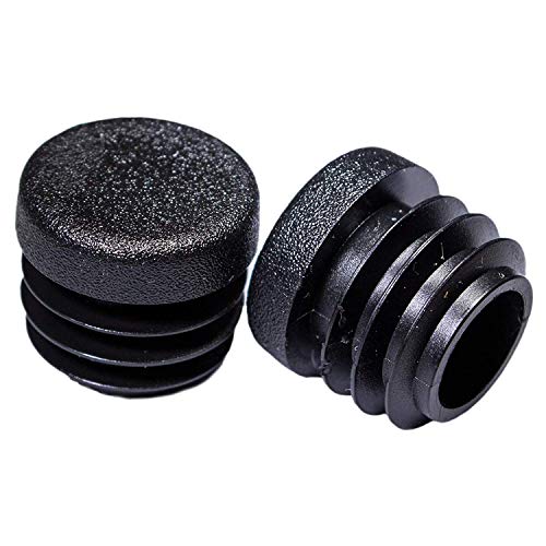 Product Cover OGC (10 Pack) - 7/8 Inch OD Round Black for Plastic Plug by Cap Cover Tube Durable Chair Glide Insert Finishing Plugs
