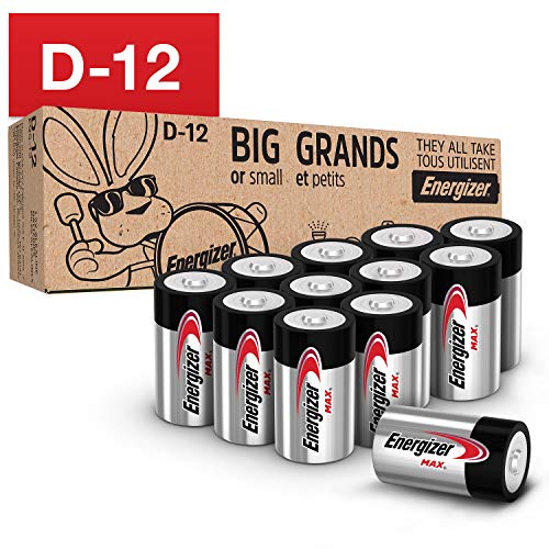 Product Cover Energizer Max D Batteries, Premium Alkaline D Cell Batteries (12 Battery Count)