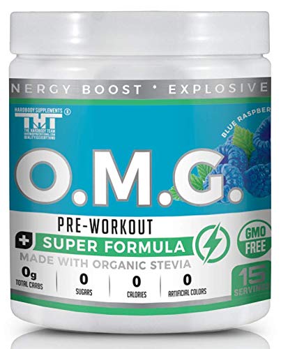 Product Cover OMG Preworkout with Organic Caffeine and Creatine for Men and Women | Electrolytes and Stevia | Boost Energy, Stamina, Mental Clarity and Focus